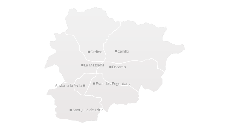 Mapa Andorra