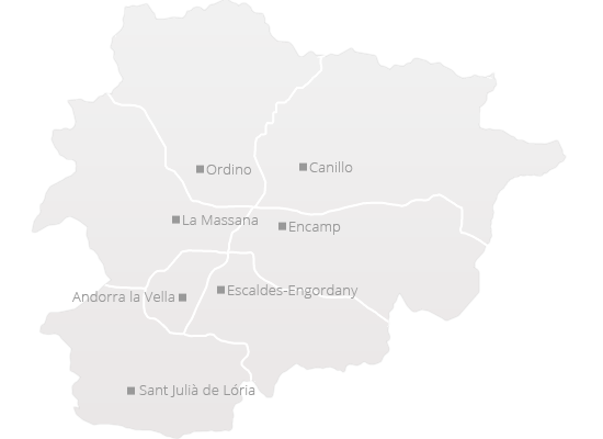 Mapa Andorra