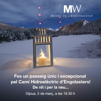 El MW Museu de l’Electricitat organitza una visita nocturna al Camí hidroelèctric amb lluna plena 