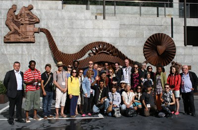 Els artistes del 4t Art Camp s'inspiren en l’MW Museu de l’Electricitat i el camí hidroelèctric d'Engolasters per crear les seves obres