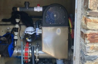 Entra en funcionament la microturbina que permet activar el telecomandament de la presa de la Vall del Riu