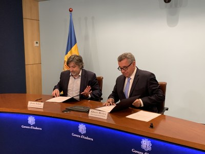 Estadística i FEDA signen un conveni per a la cessió de dades per a l’elaboració del registre de població i d’unitats domiciliàries 