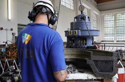 FEDA afronta el gran manteniment del grup 1 de la Central Hidroelèctrica