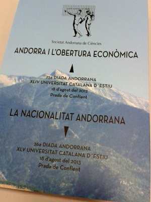 FEDA edita el llibre de les dues darreres diades andorranes a l’UCE organitzades per la SAC