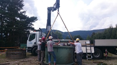 Treballs de manteniment de la infraestructura hidràulica de FEDA